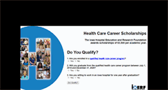 Desktop Screenshot of iowahospitalscholarships.org
